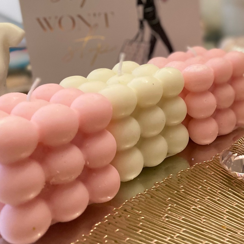 Trendy Bubbles soy Wax Candles